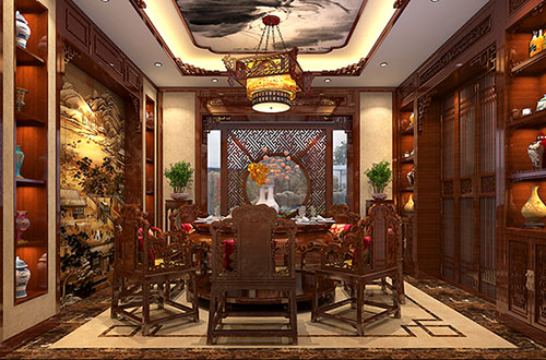 泰州温馨雅致的古典中式家庭装修设计效果图